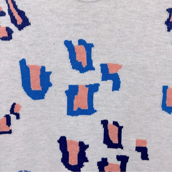 NWT  NIC + ZOE ABSTRACT ANIMAL VITAL BLUE MULTI TANK Women’s Size XL - Picture 9 of 15